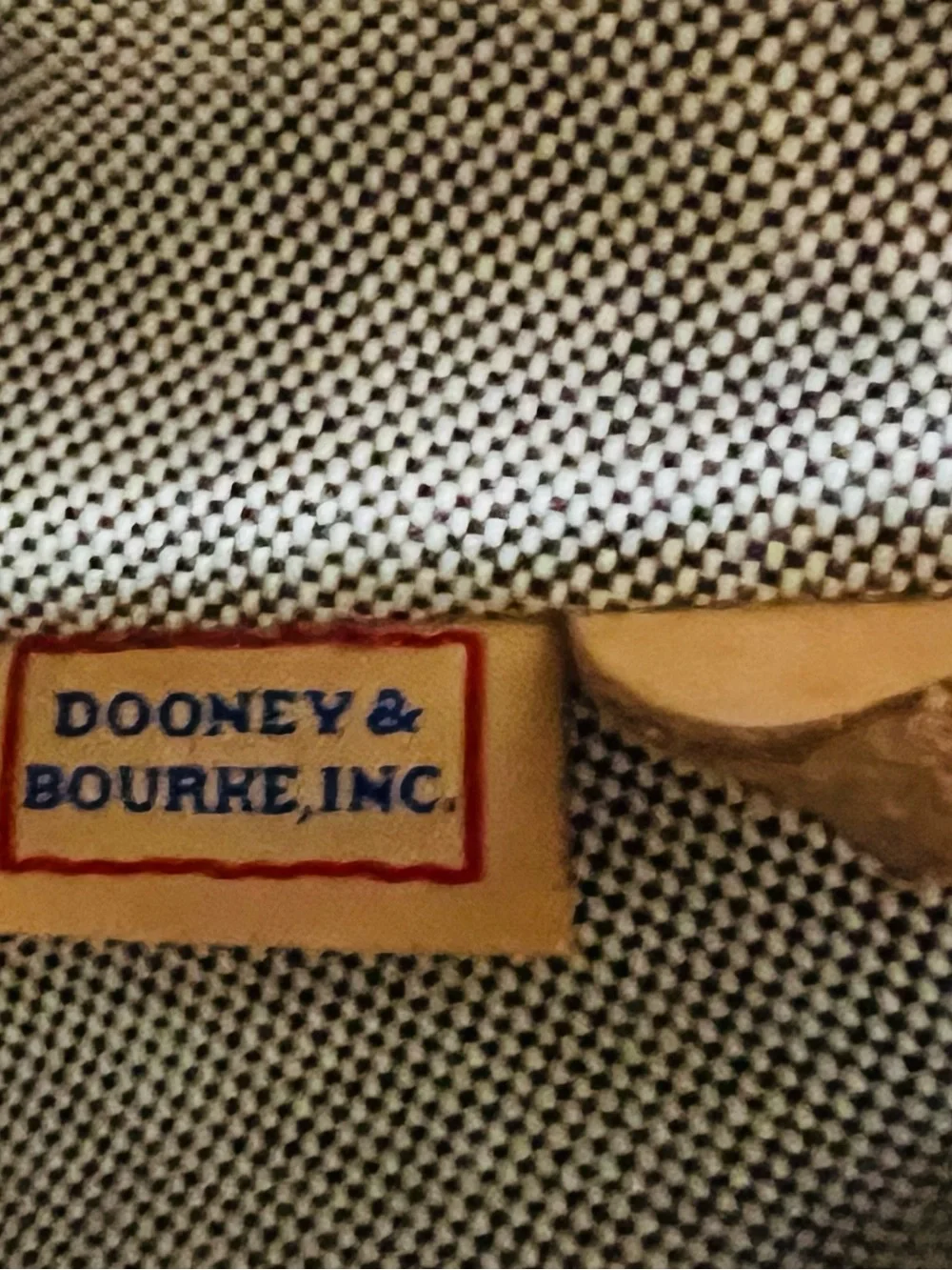 Dooney & Bourke DB Signature Logo Satchel Handbag SET New Wristlet Tan & Red